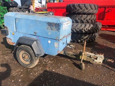 1997 Ingersoll Rand P130 WDG Single Axle Drawbar 2 Tool Compressor - 2