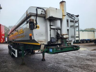 2013 Montracon Triaxle Bathtub Aggregate Tipping Trailer 