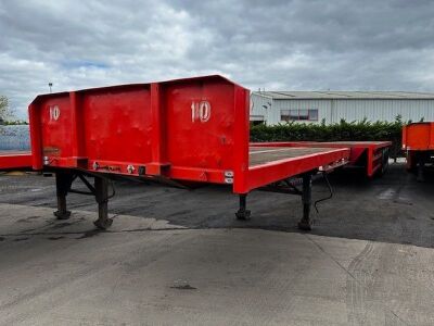 2004 Weightmaster 13.6mtr Flatbed Extendable Trailer