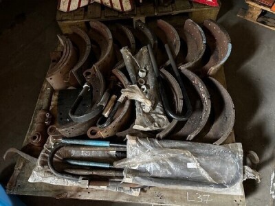 Pallet of Brake Shoes & U Bolts