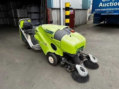 424-TR Green Machine Ride On Sweeper