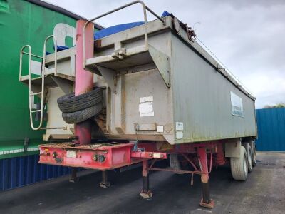 2001 Weightlifter Triaxle Alloy Body Tipping Trailer