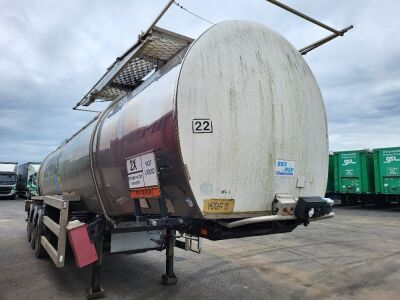 1999 Fruehauf Triaxle 38378 Litre Liquid Tank