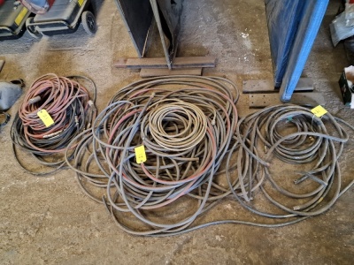 Qty Misc Pipes & Welding Cables