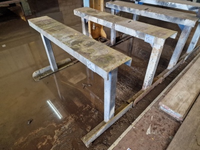 2 x Heavy Duty Steel Trestles