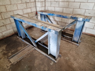 2 x Heavy Duty Steel Trestles