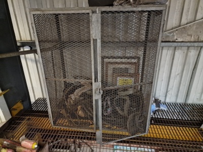 Steel Storage Cage & Contents