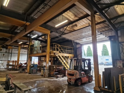 Overhead Gantry Crane Assembly, Mezzanine Floor & 4 x Gantry Cranes - 4