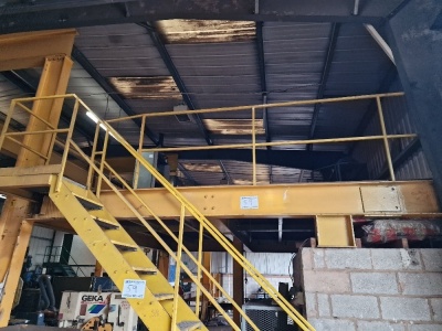 Overhead Gantry Crane Assembly, Mezzanine Floor & 4 x Gantry Cranes - 7
