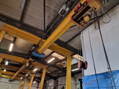 Overhead Gantry Crane Assembly, Mezzanine Floor & 4 x Gantry Cranes - 21