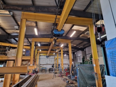 Overhead Gantry Crane Assembly, Mezzanine Floor & 4 x Gantry Cranes - 22