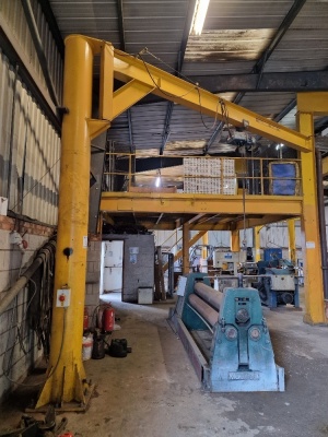 Pillar Gantry Crane, Demag Chain Hoist, SWL 500kg