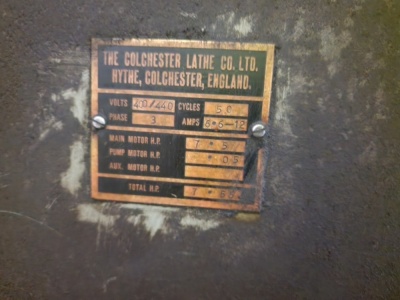 Colchester Lathe - 10