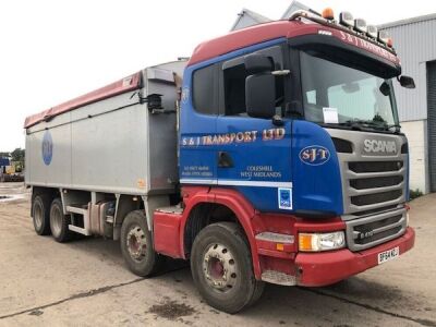 2014 Scania G410 Euro 6 8x4 Aliweld Insulated Body Tipper