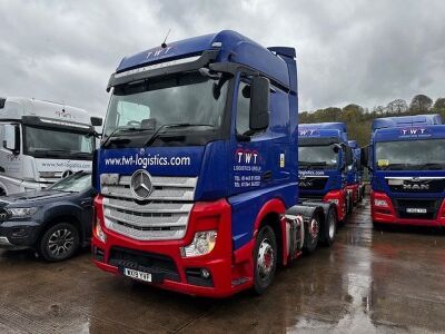 2019 Mercedes Actros 2545 Big Space 6x2 Midlift Tractor Unit