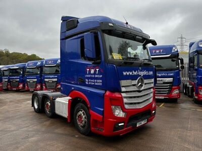 2017 Mercedes Actros 2545 Streamspace 6x2 Midlift Tractor Unit