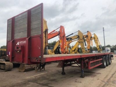 2005 M&G Triaxle Coil Cariier Flat Trailer