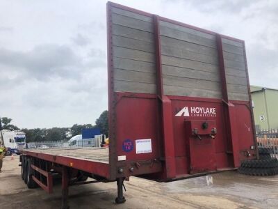 2005 M&G Triaxle Coil Cariier Flat Trailer - 2