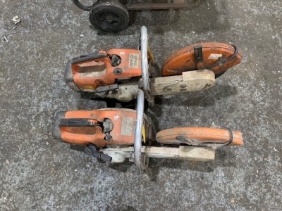 2x Petrol Stihl Disc Cutters 