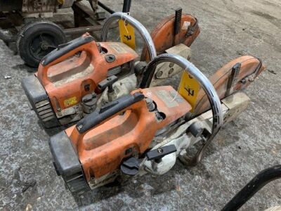 2x Petrol Stihl Disc Cutters 