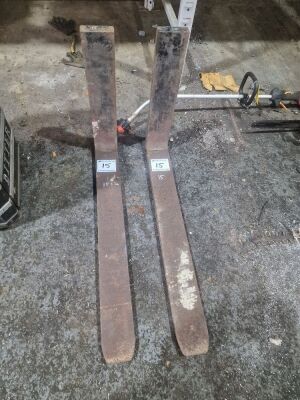 Pair of Forklift Forks