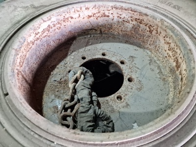 4x 12.00-24 Solid Tyres & Rims - 2