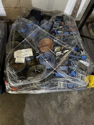 Pallet of 60x Ratchets & Straps