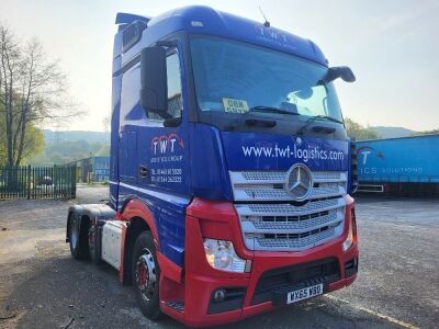 2015 Mercedes Actros 6x2 Midlift Tractor Unit