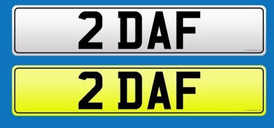 Personalised Registration Plate - 2 DAF