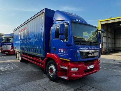 2014 MAN 340 6x2 Rear lift, Rear Steer Curtainside Rigid