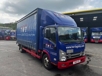 2018 Isuzu NP75 4x2 Curtainside Rigid