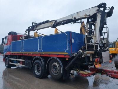 2008 Volvo FH 440 6x2 Rear Lift Drawbar Dropside Brickcrane Rigid - 9