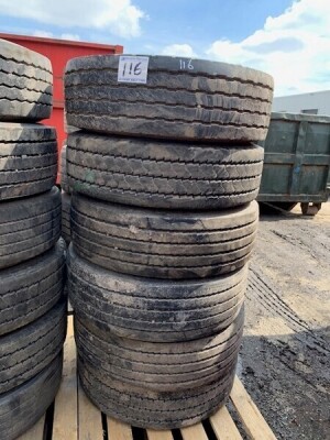 6x 265/70 R19.5 Tyres & Rims