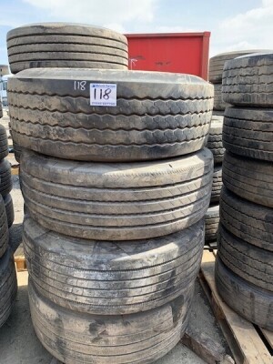 4 x Super Single Tyres & Rims