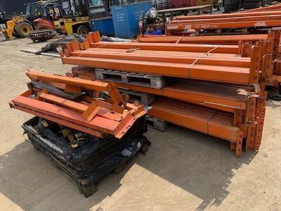 Qty 2.65m Pallet Racking Beams & Misc Racking Parts