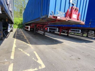 2008 SDC Fixed Goose Neck Skeletal Triaxle Trailer