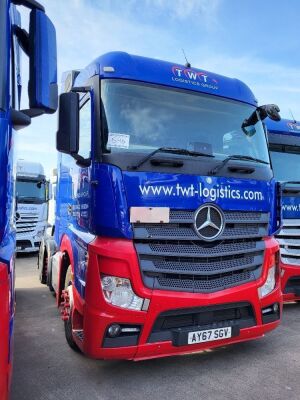 2017 Mercedes Actros 2545 Streamspace Cab 6x2 Midlift Tractor Unit