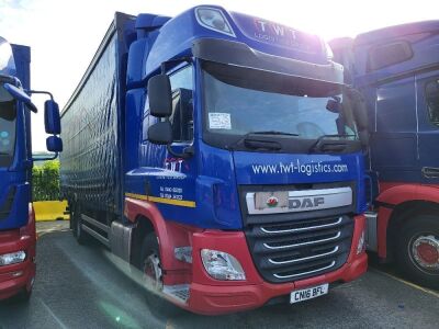 2016 Daf CF330 Space Cab 6x2 Curtainside Rigid