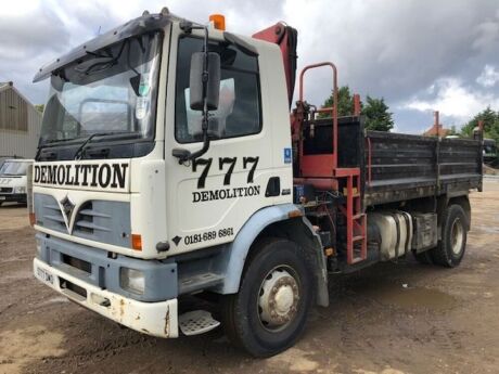 1998 Foden Alpha 2000-235 4x2 Crane Dropside Tipper