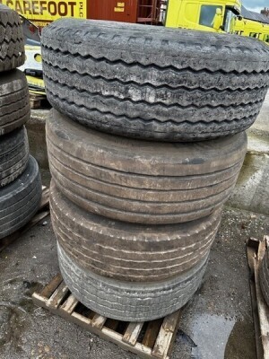 4x 385 65 R22.5 Tyres & Rims  - 2