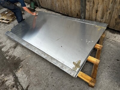 3x Sheets of Aluminium 