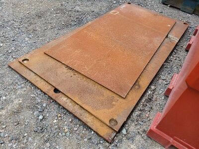 3 x Steel Road Plates - 3