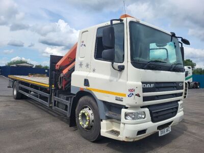 2011 DAF CF 65.250 4x2 Flatbed Crane Rigid