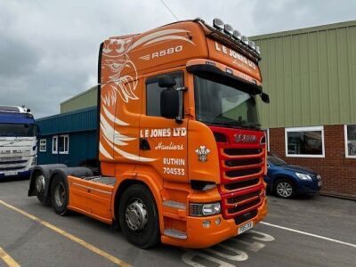 2015 Scania R580 V8 6x2 Rear Lift Tractor Unit