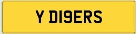 Personalised Number Plate: Y D19ERS