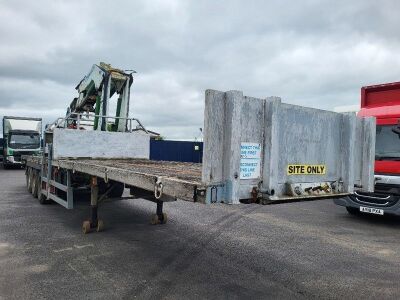 1986 M&G Triaxle Brick Crane Trailer