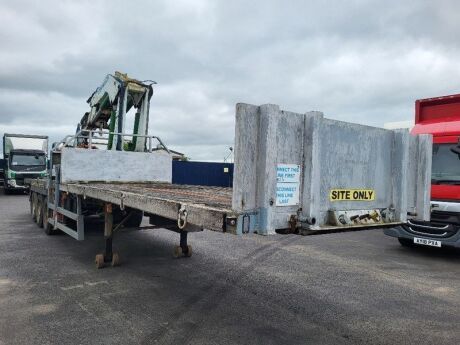 1986 M&G Triaxle Brick Crane Trailer