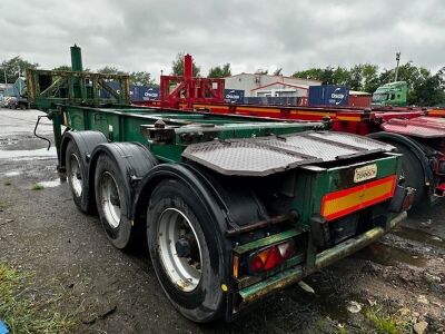 2008 Dennison Triaxle Tipping Skeletal Trailer - 4
