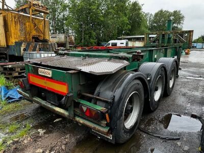 2008 Dennison Triaxle Tipping Skeletal Trailer - 5