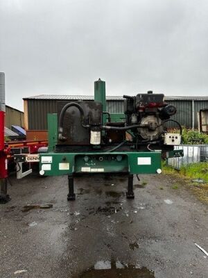 2008 Dennison Triaxle Tipping Skeletal Trailer - 6